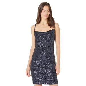 MARINA Spaghetti Strap Sequin Navy 6